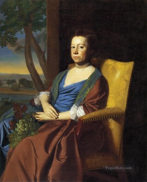 ジョン・シングルトン・コプリー Painting - アイザック・スミス夫人 植民地時代のニューイングランドの肖像画 ジョン・シングルトン・コプリー
